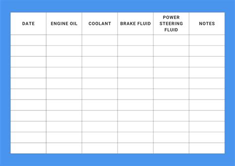 11 Templates for Vehicle Maintenance Log - Road Legends Blog | Road Legends