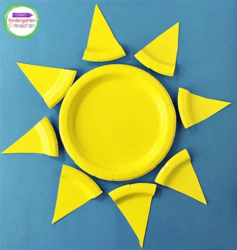 Paper Plate Sun Craft - The Kindergarten Connection