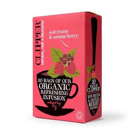 Clipper Teas Organic Infusion Red Fruits & Aronia Berry 20 Bags ...