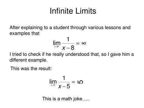 PPT - INFINITE LIMITS PowerPoint Presentation, free download - ID:1720433