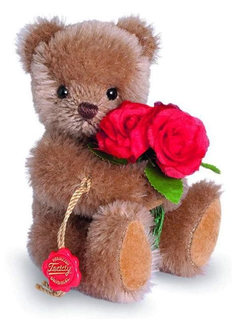 Teddy Bear with roses by Teddy Hermann - 15cm from The Bear Garden ...