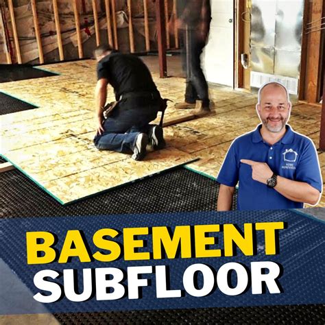 DIY How to Install a Basement Subfloor | In today's video, we're ...