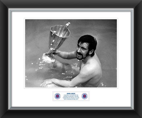 20x16" John Greig 1972 Cup Winners Cup in Bath Framed Print – Rangers Frames and Prints