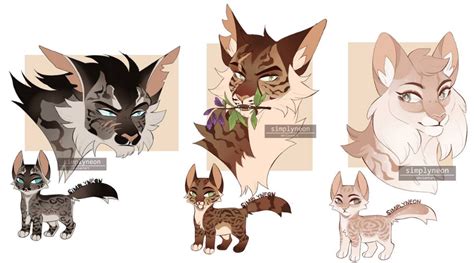 Headshot Adopts for Warrior Cats Art