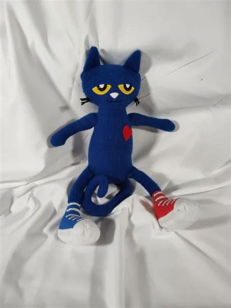 PETE THE CAT In Blue and Red Tennis Shoes Sneakers Toy James Dean Plush ...