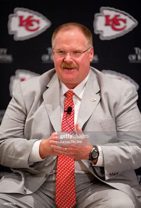 Kansas City Chiefs head coach Andy Reid speaks to reporters during ...