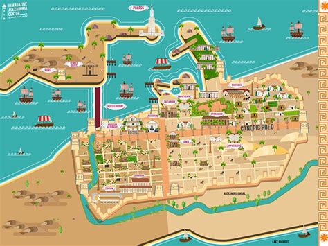 Ancient Alexandria map by osama Moharem Ancient Alexandria, Alexandria City, Alexandria Egypt ...