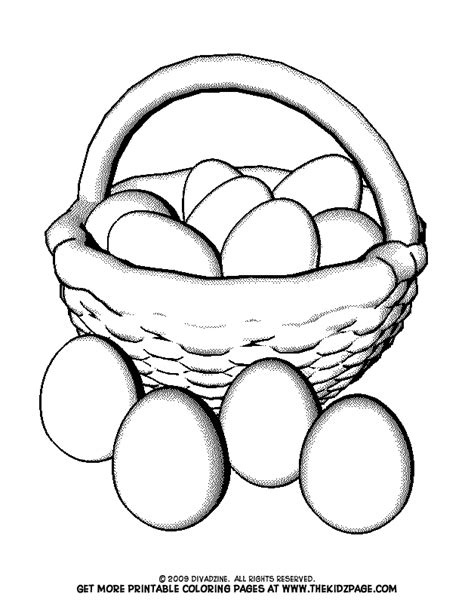 Easter Eggs Coloring Pages For Kids - Coloring Home