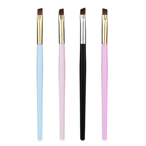 New make up brushes Eyebrow Flat Angled Brushes Foundation Eyebrow Eyeliner Blush pincel ...