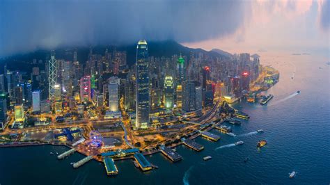 Hong Kong Chinese Administrative Region Densely Populated Urban Center ...