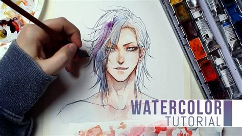 Silver Haired Anime Boy Fanart- Watercolor Painting | lupon.gov.ph