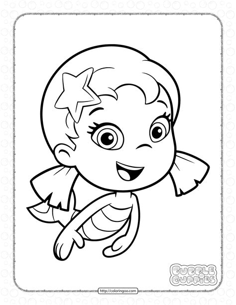 Bubble Guppies Oona Coloring Pages