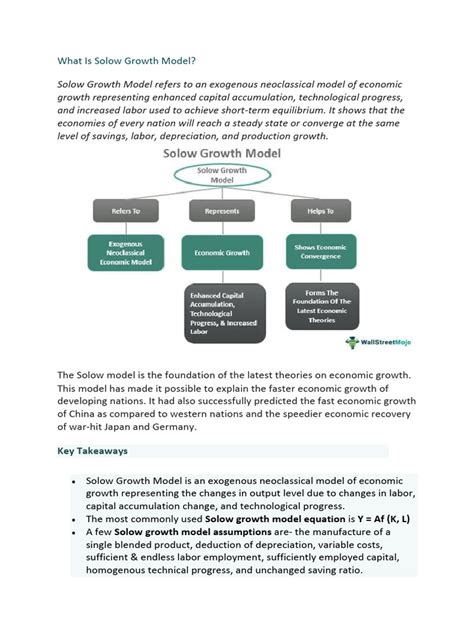 What Is Solow Growth Model | PDF