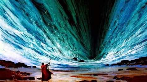 Paintings Of Moses Parting The Red Sea