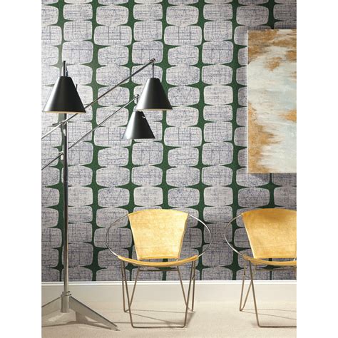 RoomMates Mid-Century Beads Contemporary Peel and Stick Wallpaper, Green - Walmart.com