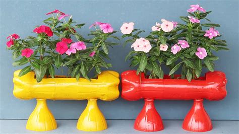 How To Make Flower Pots From Plastic Bottles, Recycle Beautiful Plastic Gardening Bottles - YouTube