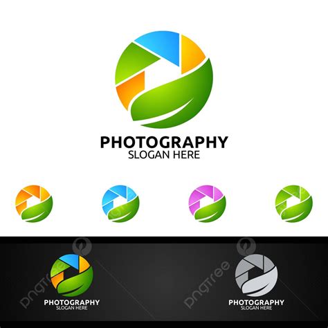 Nature Camera Photography Logo Design Portfolio Flower Vector, Design ...