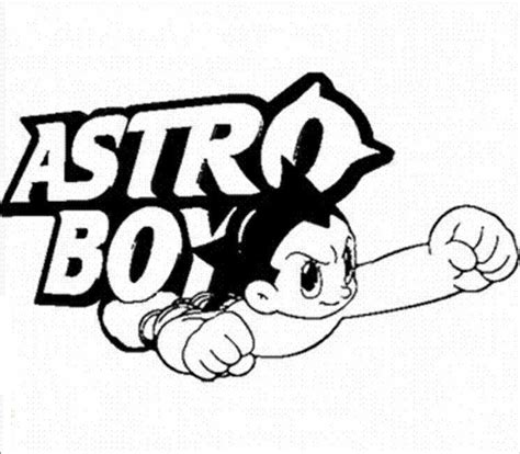 Astro Boy Animation Film Logo Coloring Page - Free Printable Coloring Pages