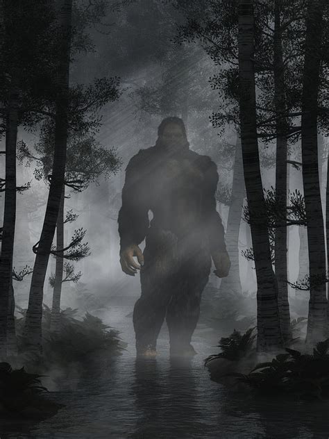 Sasquatch Digital Art by Daniel Eskridge - Pixels