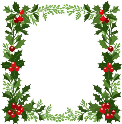 AI generated Christmas border frame wreath 36104662 PNG