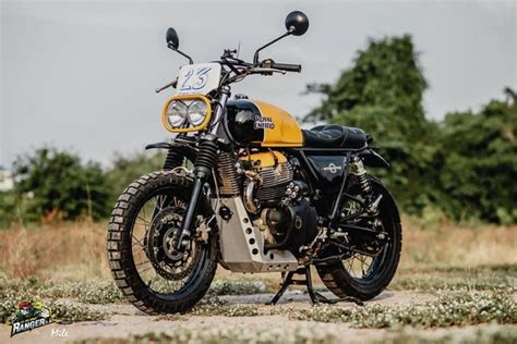 This Modified Royal Enfield Interceptor 650 Scrambler Is Mouth Watering