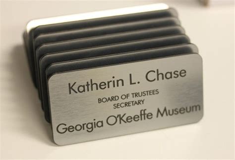 Engraved Magnetic Name Tags - In A Flash Laser - iPad Laser Engraving, Boutique Printing, Laser ...