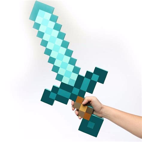 Minecraft Foam Diamond Sword Espada De Diamante - $ 799.00 en Mercado Libre