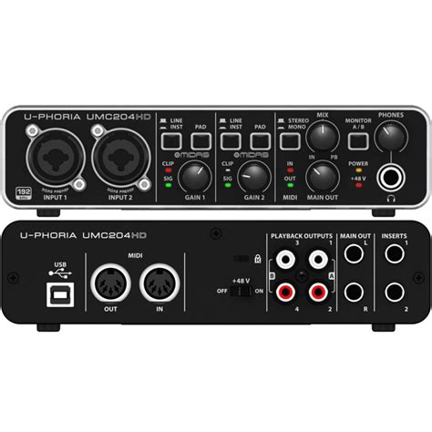 Behringer Interface Audio USB UMC204HD Envio em 24H