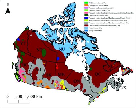 Tundra Climate Map