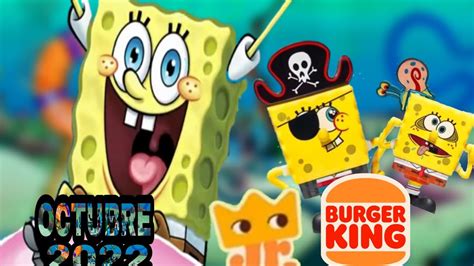 Filtraciones SpongeBob squarepants BURGER KING KING JR Octubre 2022 ...