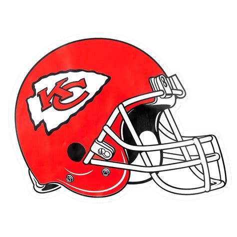 Applied Icon NFL Kansas City Chiefs Outdoor Helmet Graphic- Large NFOH1603 - The Home Depot ...