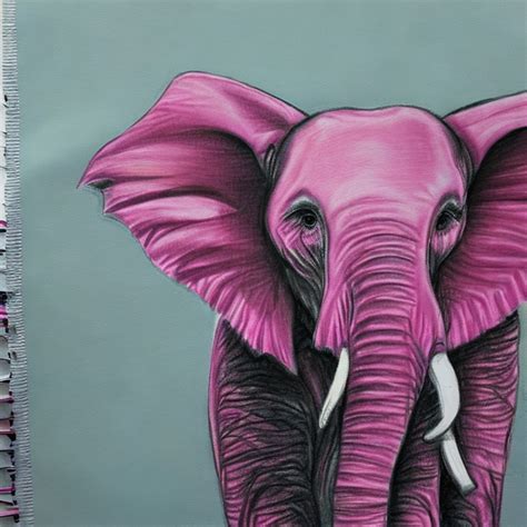 AI Images of Draw: Pink Elephant