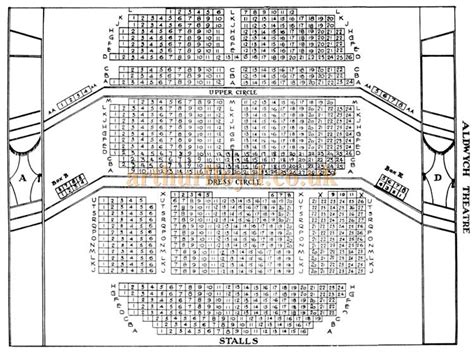 Aldwych Theatre Seating Chart: A Visual Reference of Charts | Chart Master