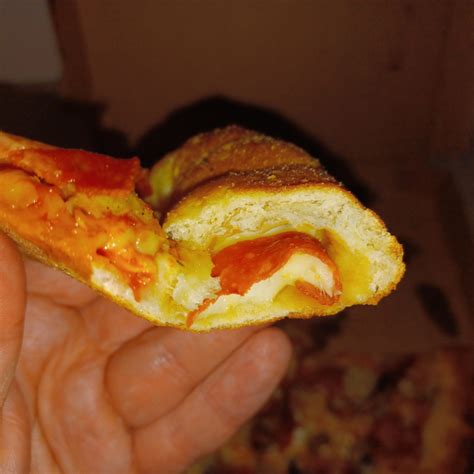 Food Review: Papa John's Pepperoni Stuffed Crust Pizza - Bachelor on the Cheap