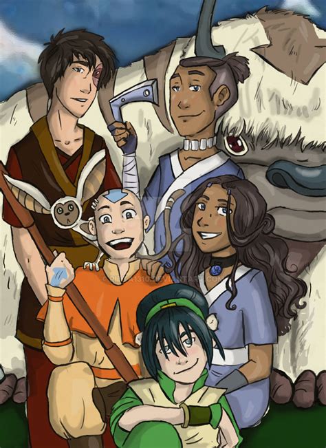 Team Avatar Colored by RiTTa1310 on DeviantArt