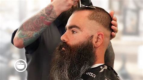 Thick Bearded Guy's Epic Buzzcut Transformation | The Dapper Den - YouTube