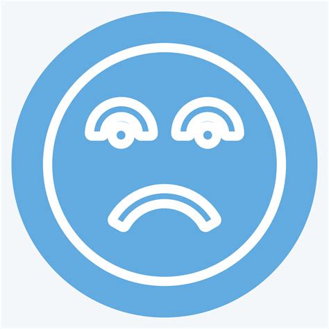 Icon Emoticon Disappointed. suitable for Emoticon symbol 7516228 Vector ...