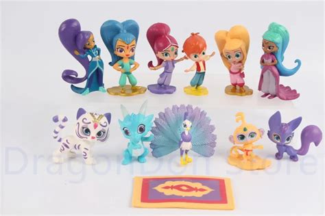 Nick Jr. Shimmer and Shine Party Favors Set of 12 Figures Kids Toys-in ...