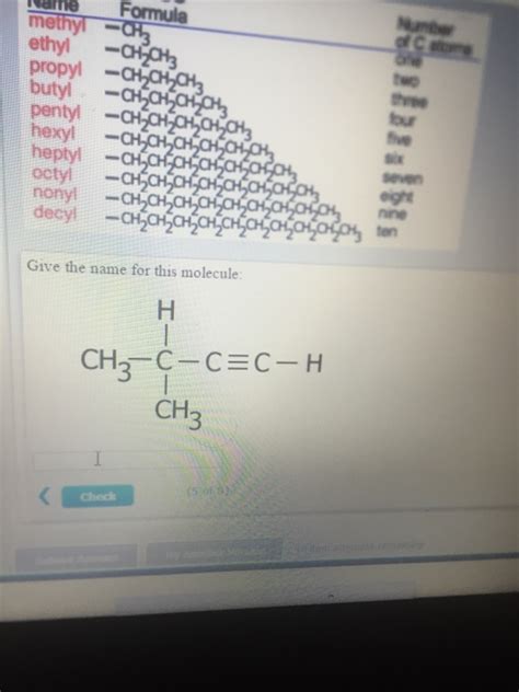 Solved methyl ethyl -CH 3 propyl butyl - pentyl- hexyl- | Chegg.com