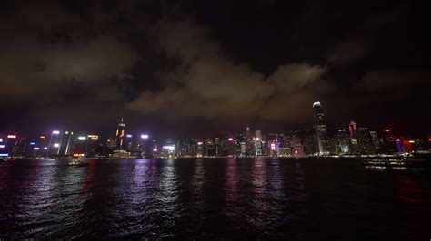 4K Real-time video Sequence of Hong Kong, China - The skyline of Hong ...