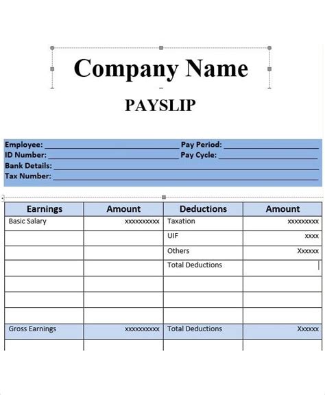 Salary Slip Templates | 20+ MS Word & Excel Formats