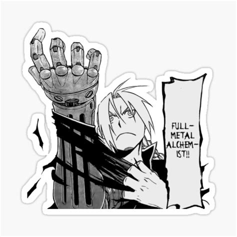 "Edward Elric Manga Panel" Sticker for Sale by yana47 | Redbubble