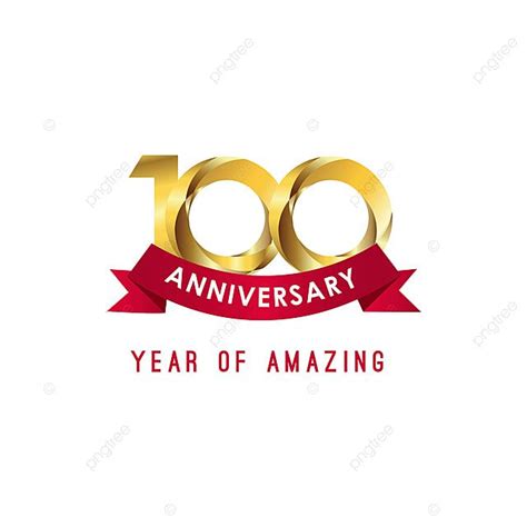 100 Years Vector PNG Images, 100 Year Anniversary Year Of Amazing Vector Template Design ...