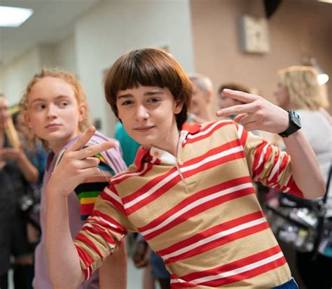 Stranger Things Season 3 Behind The Scenes With Noah Schnapp And Sadie Sink Will Byers Max ...