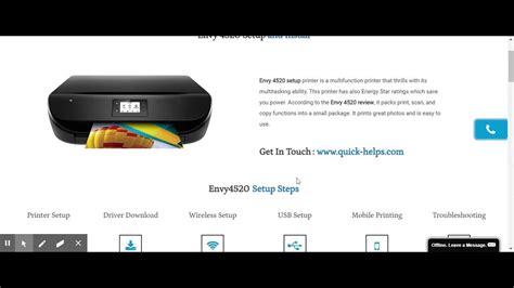 Envy 4520 First Time Printer Setup|Printer Download |Wifi Setup | Printer, Multifunction printer ...