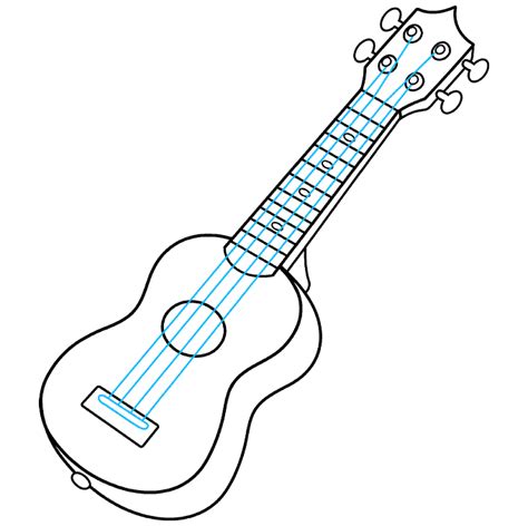 How to Draw a Ukulele - Really Easy Drawing Tutorial