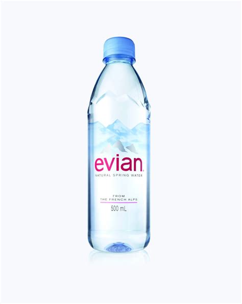 evian Natural Spring Water Debuts New Bottle Design | Evian bottle ...