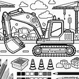 Construction vehicle coloring Page Download Or Print For Free sketch template