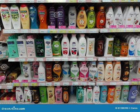 Shampoo for Sale in the Supermarket Editorial Image - Image of shelf, november: 81280390