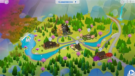 Sims 4 Glimmerbrook Map